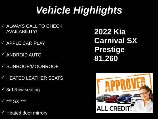 Kia Carnival SX Prestige 2022
