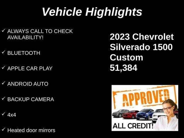 Chevrolet Silverado 1500 Custom Crew Cab 4WD 2023