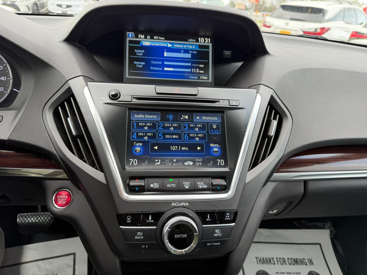 Acura MDX 4dr SUV w/Navigation 2016