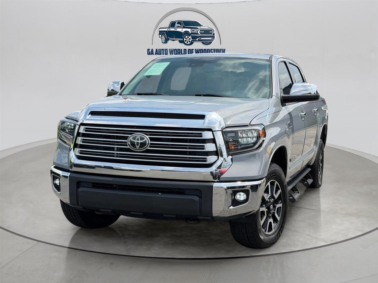Gray 2021 Toyota Tundra Limited CrewMax 4WD Pickup Truck Four-Wheel Drive Automatic