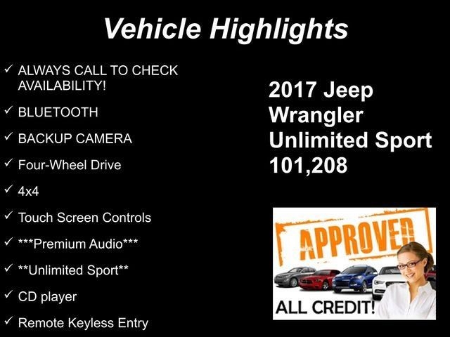 Jeep Wrangler Unlimited Sport 4WD 2017