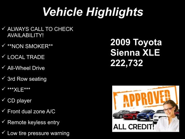 Toyota Sienna XLE AWD 2009
