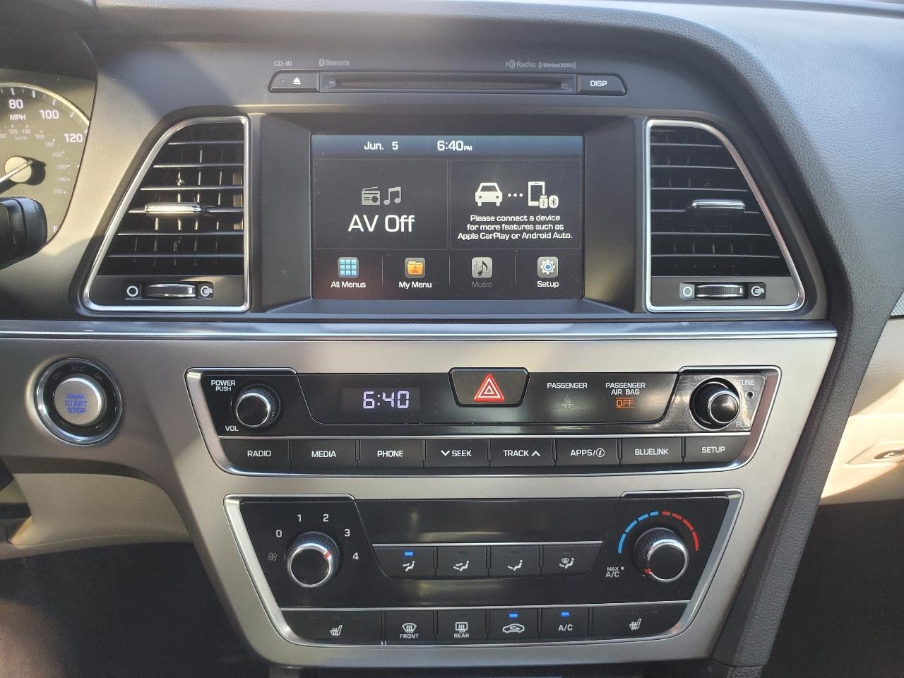 Hyundai Sonata Sport 2.4L PZEV 2017