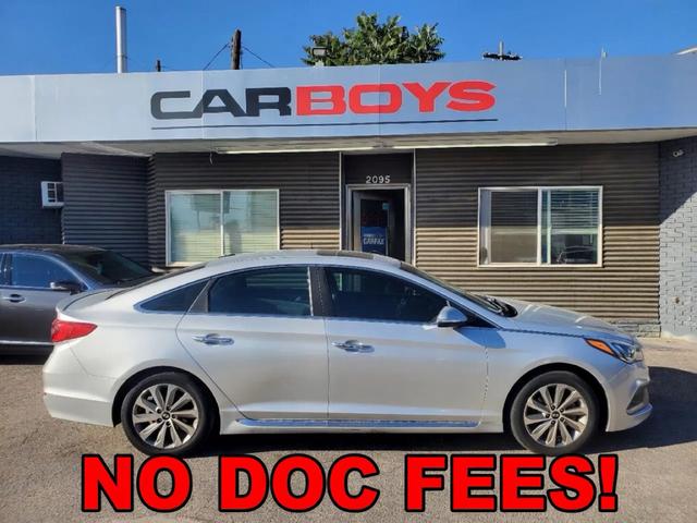 Silver 2017 Hyundai Sonata Sedan Front-Wheel Drive Automatic