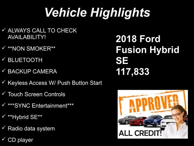 Ford Fusion Hybrid SE 2018