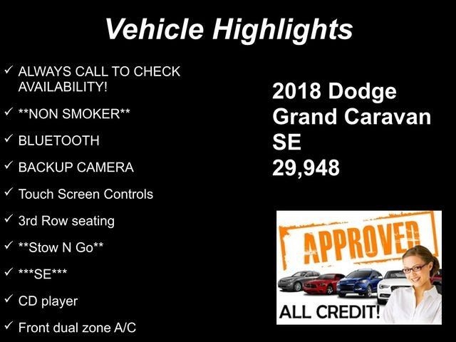 Dodge Grand Caravan SE 2018