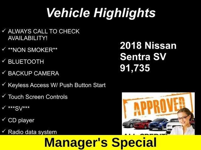 Nissan Sentra SV 2018