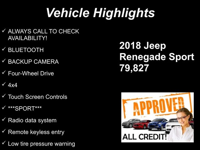 Jeep Renegade Sport 4WD 2018