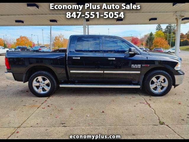 Black 2015 RAM 1500 SLT Crew Cab 4WD Pickup Truck Four-Wheel Drive Automatic