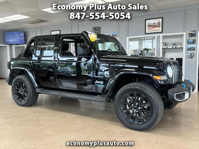 Black 2022 Jeep Wrangler 4xe Sahara 4WD SUV / Crossover Four-Wheel Drive Automatic