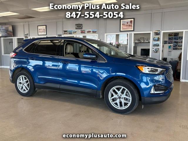 Blue 2023 Ford Edge SEL AWD SUV / Crossover All-Wheel Drive Automatic