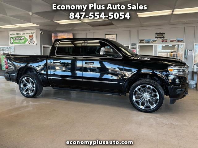 Black 2019 RAM 1500 Limited Crew Cab 4WD Pickup Truck Four-Wheel Drive Automatic