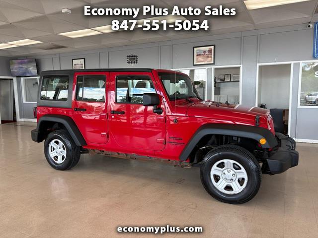 Red 2013 Jeep Wrangler Unlimited Sport 4WD SUV / Crossover Four-Wheel Drive Automatic
