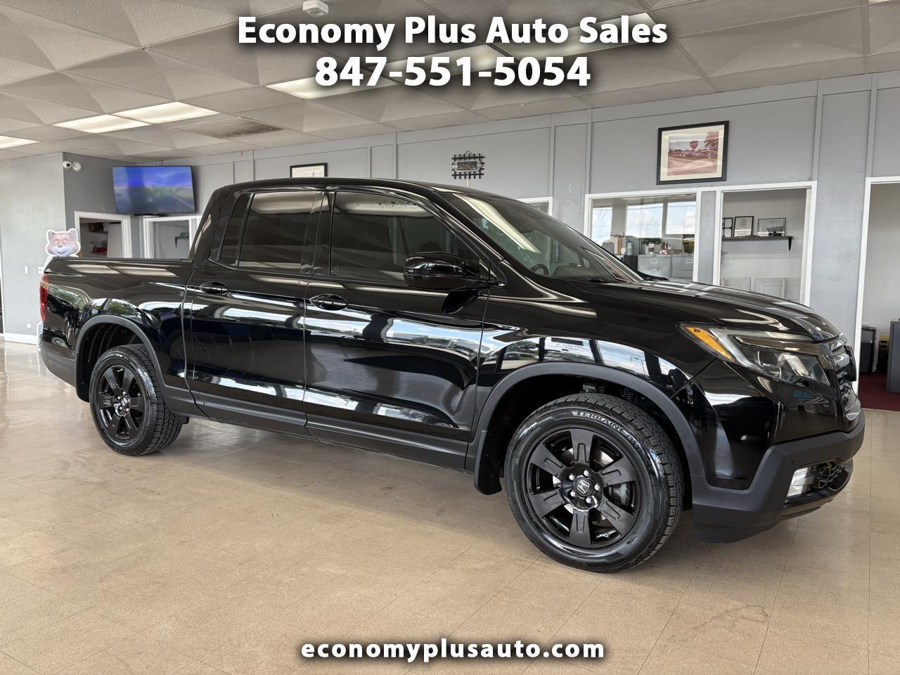 Black 2018 Honda Ridgeline Pickup Truck All-Wheel Drive Automatic