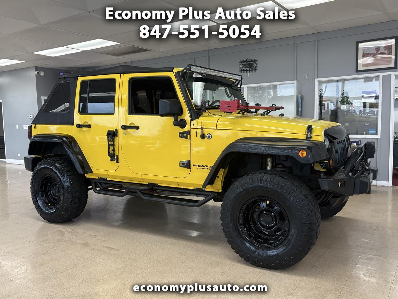 Yellow 2008 Jeep Wrangler SUV / Crossover Four-Wheel Drive 