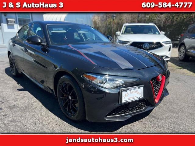 Black 2017 Alfa Romeo Giulia AWD Sedan All-Wheel Drive 8-Speed Automatic