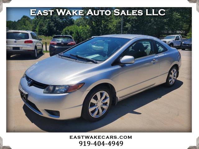 Silver 2006 Honda Civic Coupe LX Coupe Front-Wheel Drive 5-Speed Manual