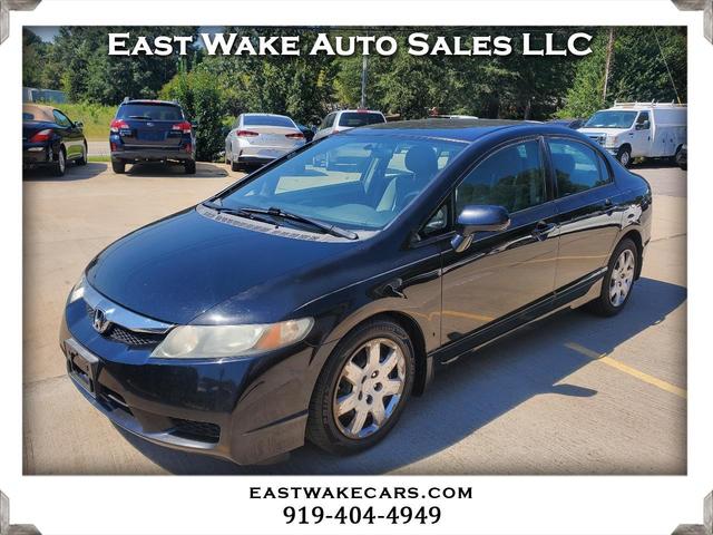 Black 2011 Honda Civic Sedan Front-Wheel Drive Automatic