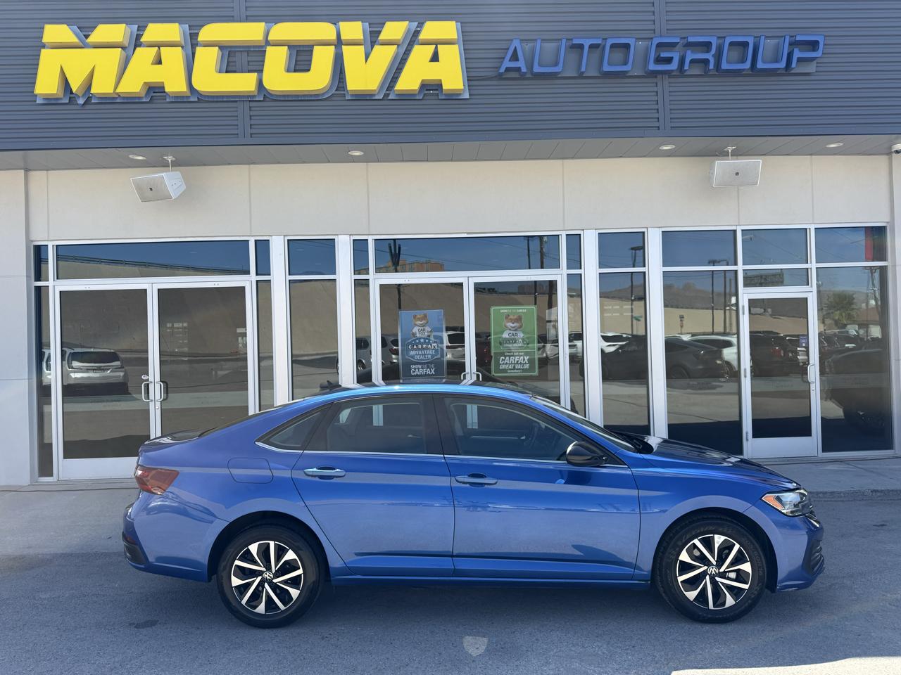 Blue 2024 Volkswagen Jetta Sedan Front-Wheel Drive Automatic
