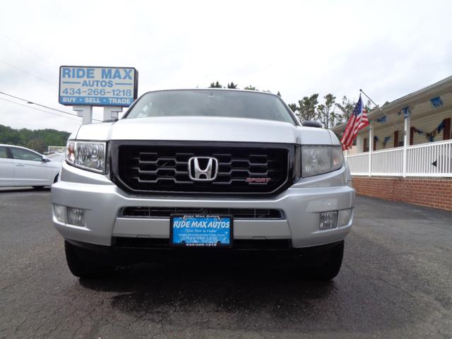Silver 2014 Honda Ridgeline Sport Pickup Truck Four-Wheel Drive Automatic