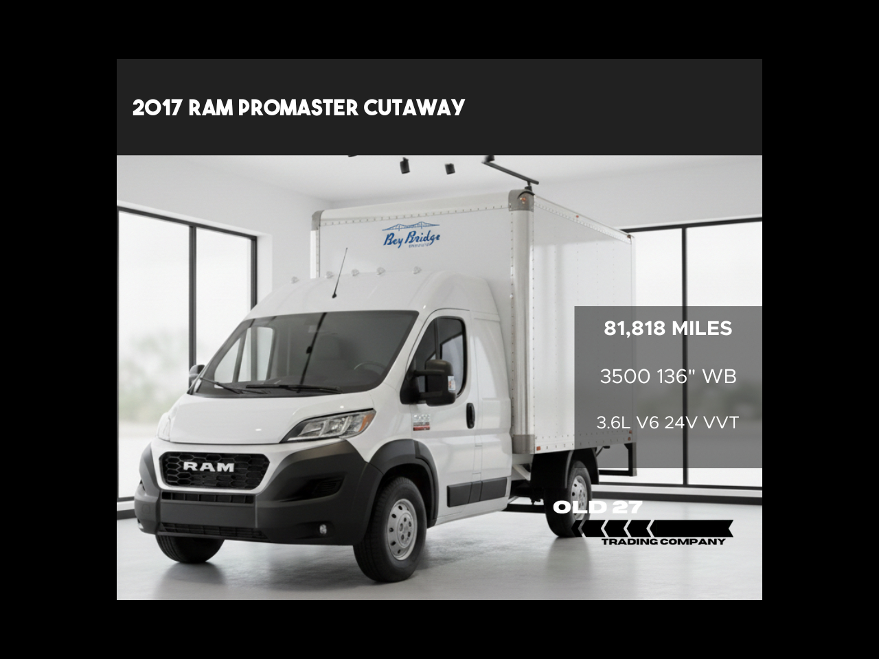 2017 RAM ProMaster Cutaway 3500 136" WB