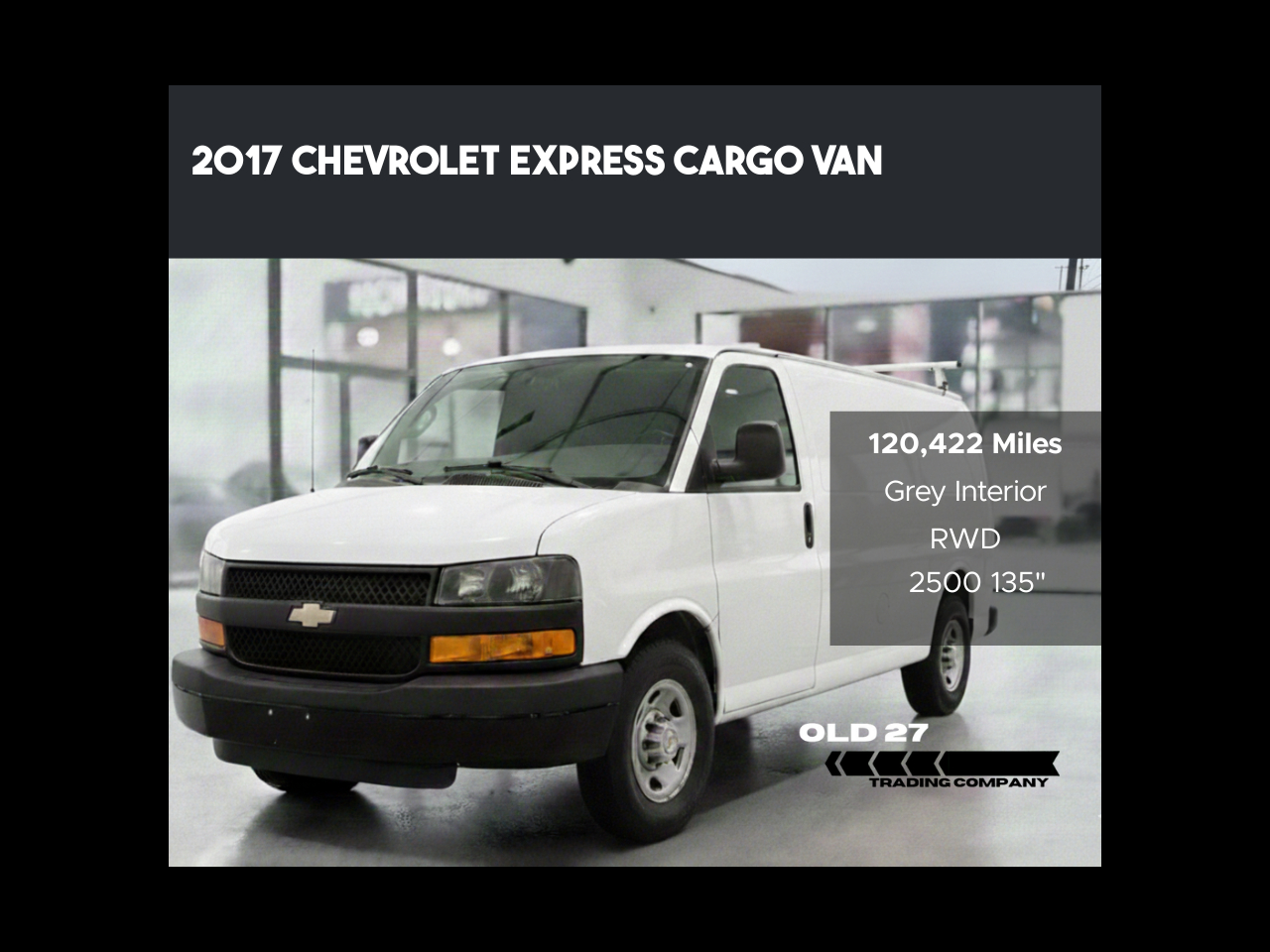 2017 Chevrolet Express Cargo Van RWD 2500 135"