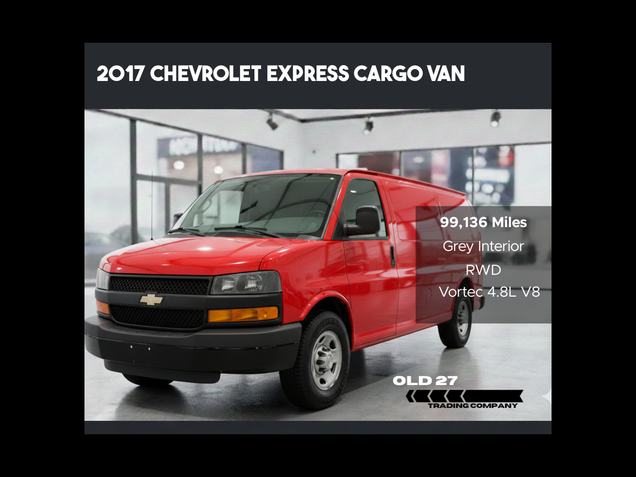 2017 Chevrolet Express Cargo Van RWD 2500 135"