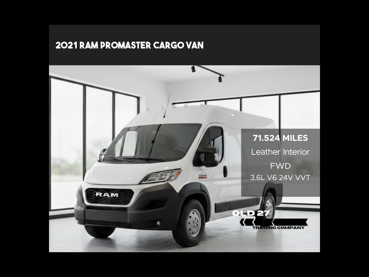 2021 RAM ProMaster Cargo Van 3500 High Roof 159" WB EXT