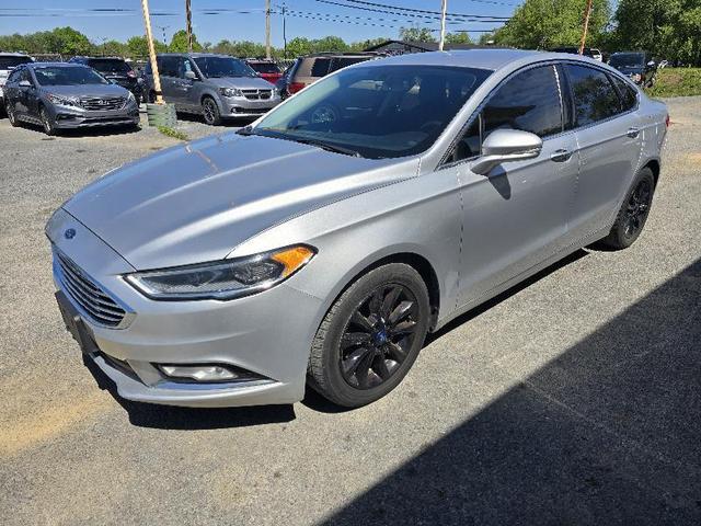 Silver 2017 Ford Fusion Sedan Front-Wheel Drive Automatic