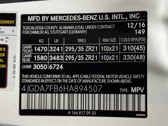 Mercedes-Benz GLE Class AMG GLE63 4MATIC 2017