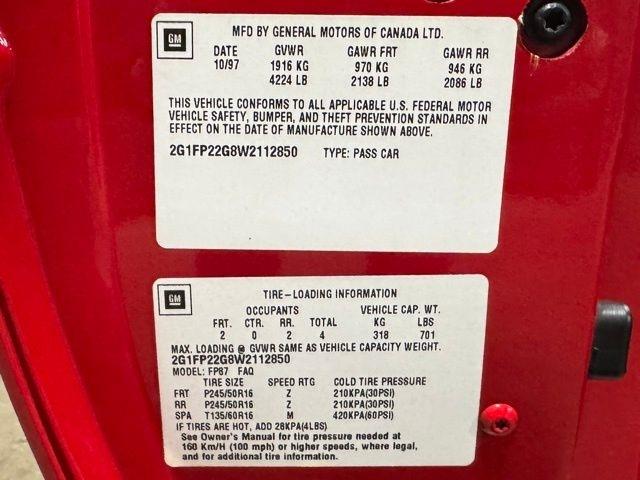 Chevrolet Camaro Z28 Coupe 1998