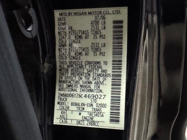 Nissan Frontier XE King Cab 2WD 2006