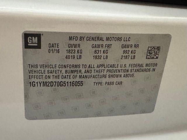 Chevrolet Corvette Z51 3LT Coupe Automatic 2016