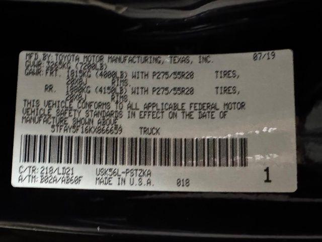 Toyota Tundra Platinum CrewMax 5.7L 4WD 2019