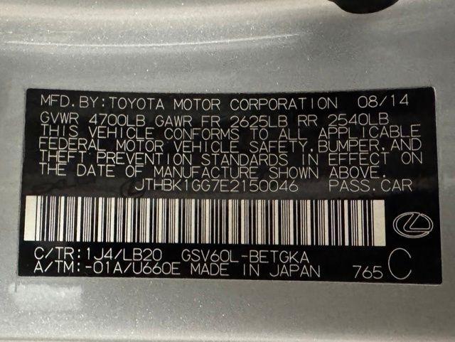 Lexus ES 350 Sedan 2014