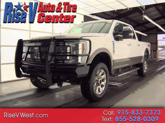 White 2019 Ford F-250 Super Duty King Ranch Crew Cab 4WD Pickup Truck Four-Wheel Drive Automatic