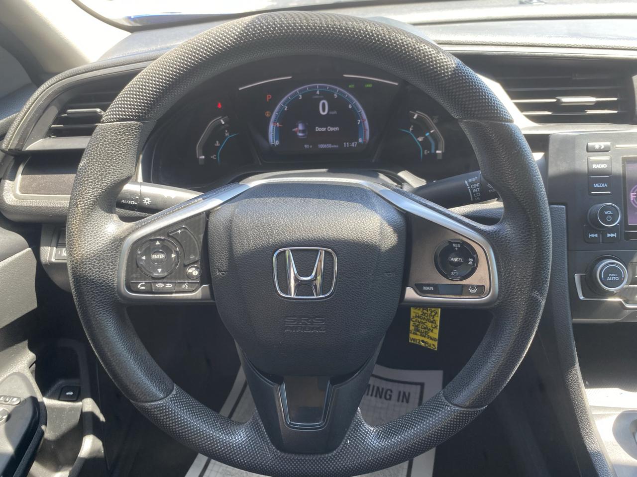 Honda Civic LX Honda Sensing Sedan CVT 2019