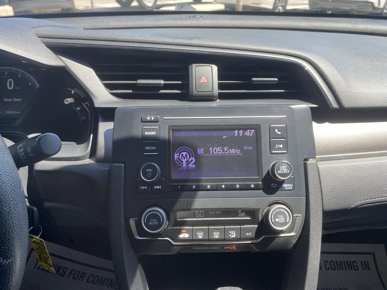 Honda Civic LX Honda Sensing Sedan CVT 2019