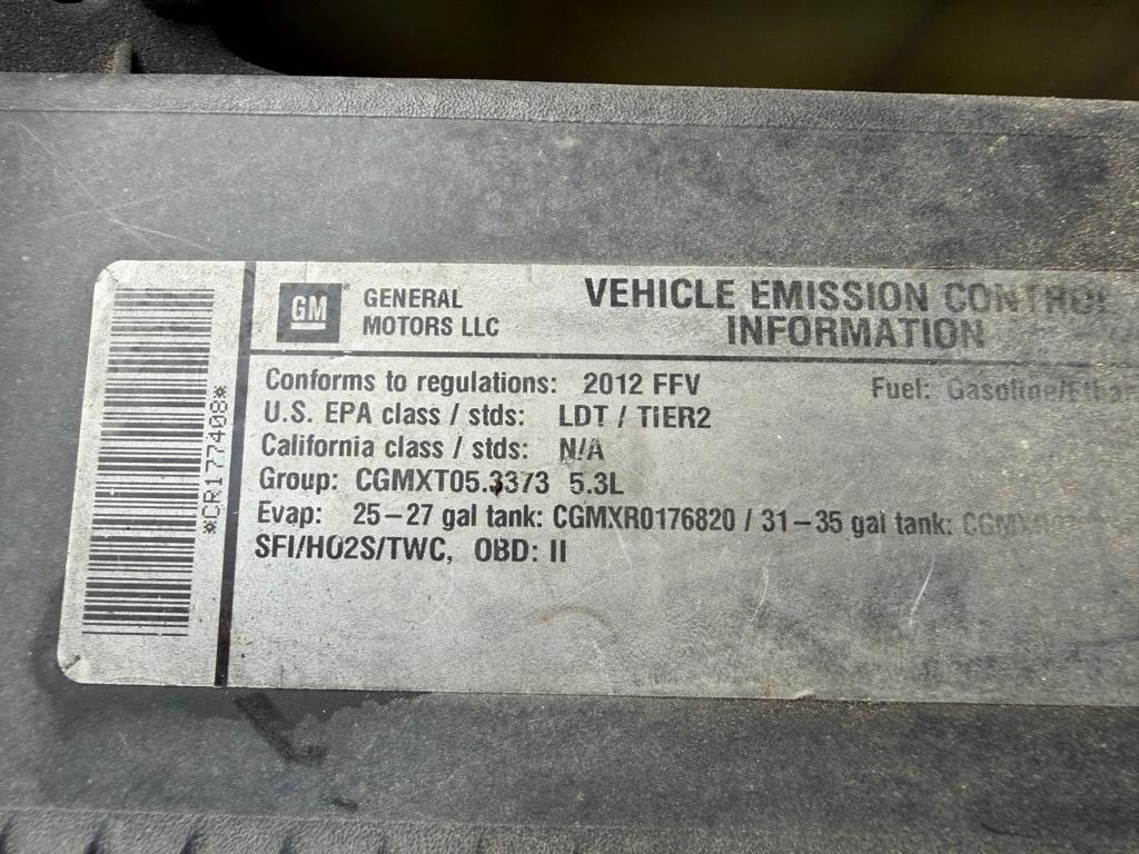 Chevrolet Tahoe 2WD 4dr 1500 Commercial 2012