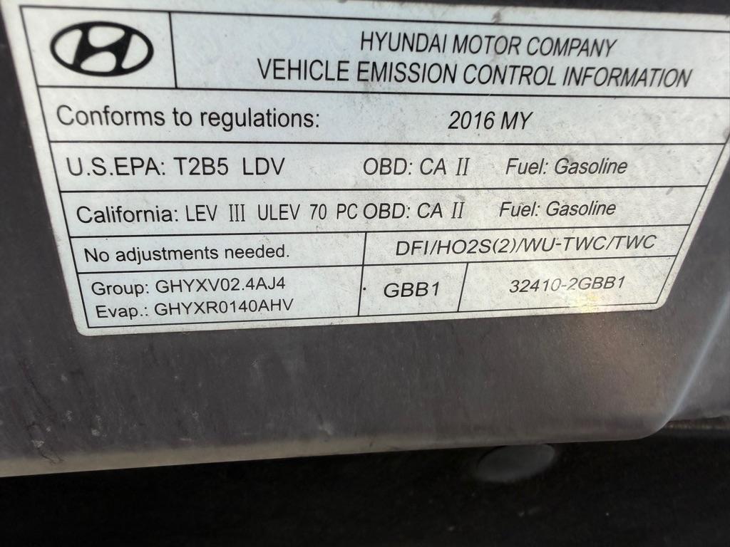 Hyundai Sonata 4dr Sdn 2.4L SE 2016