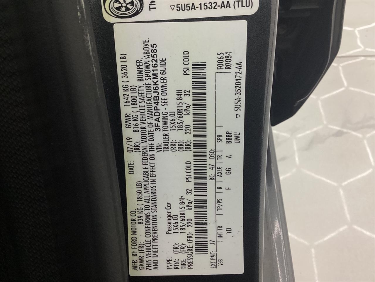Ford Fiesta SE Sedan 2019