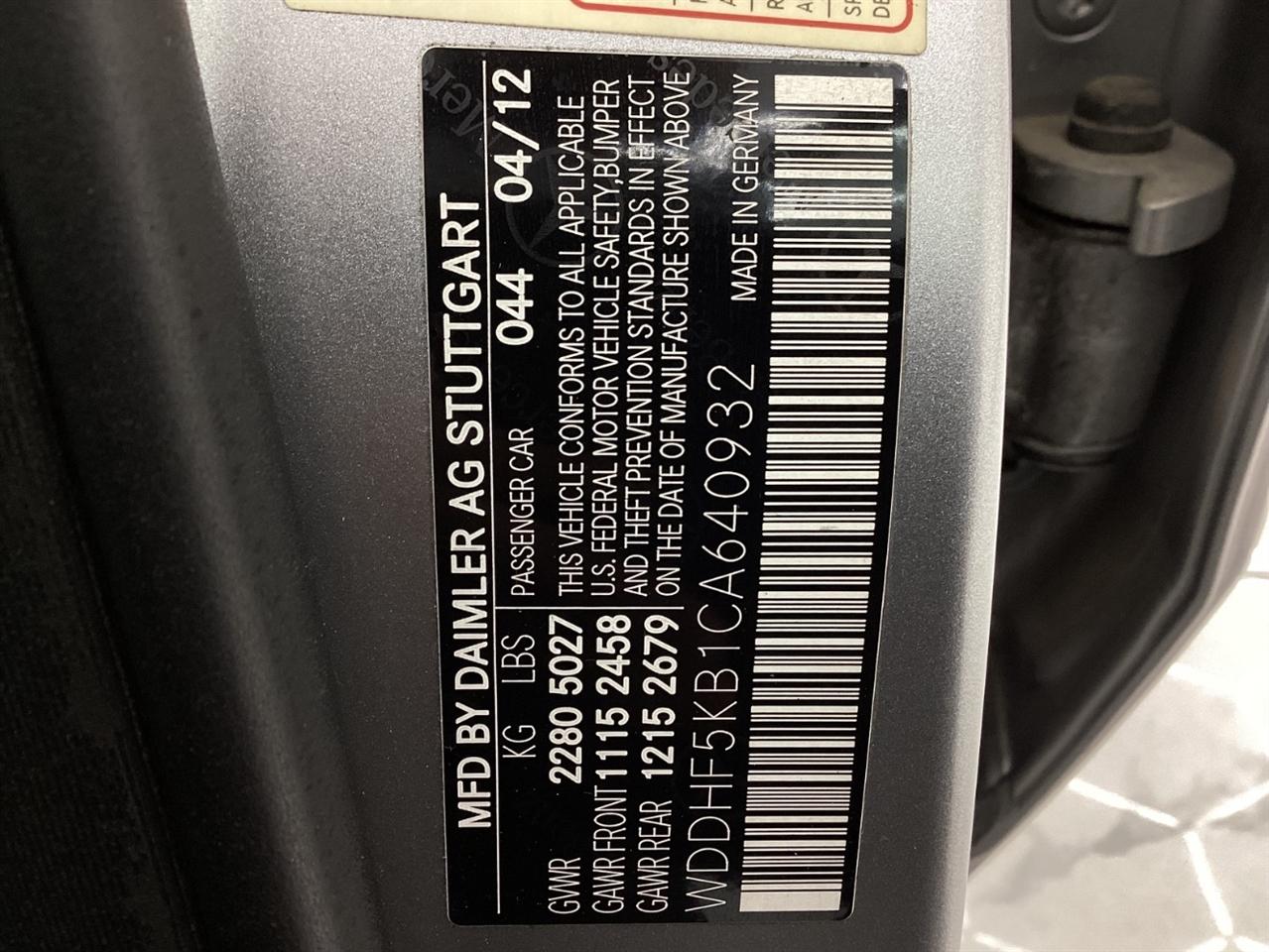 Mercedes-Benz E-Class 4dr Sdn E 350 Sport RWD 2012