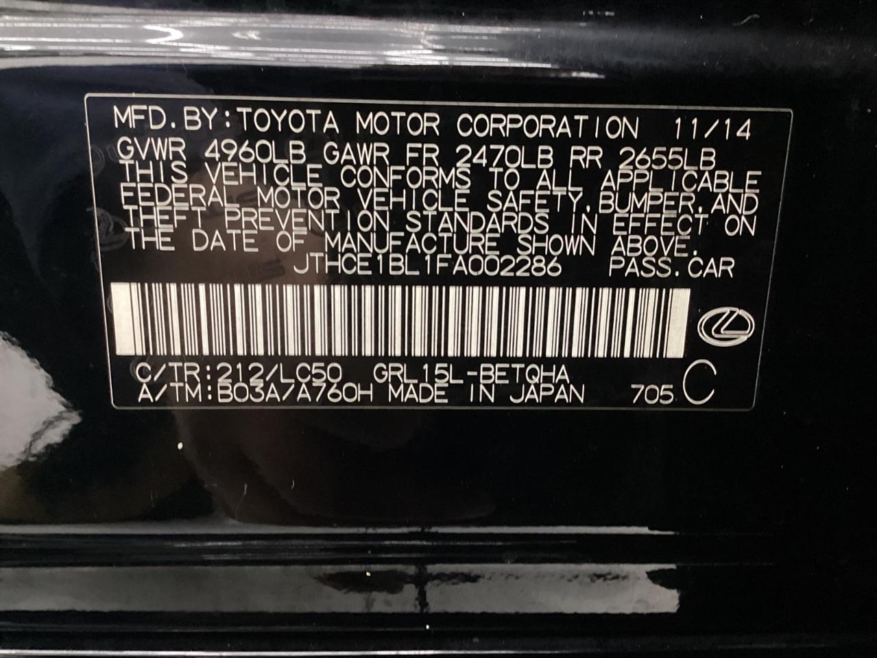 Lexus GS 350 4dr Sdn AWD 2015