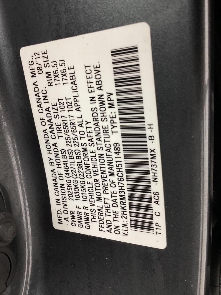 Honda CR-V 2WD 5dr EX-L 2012