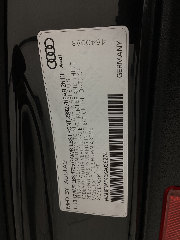 Audi A4 Premium Plus 45 TFSI quattro 2019