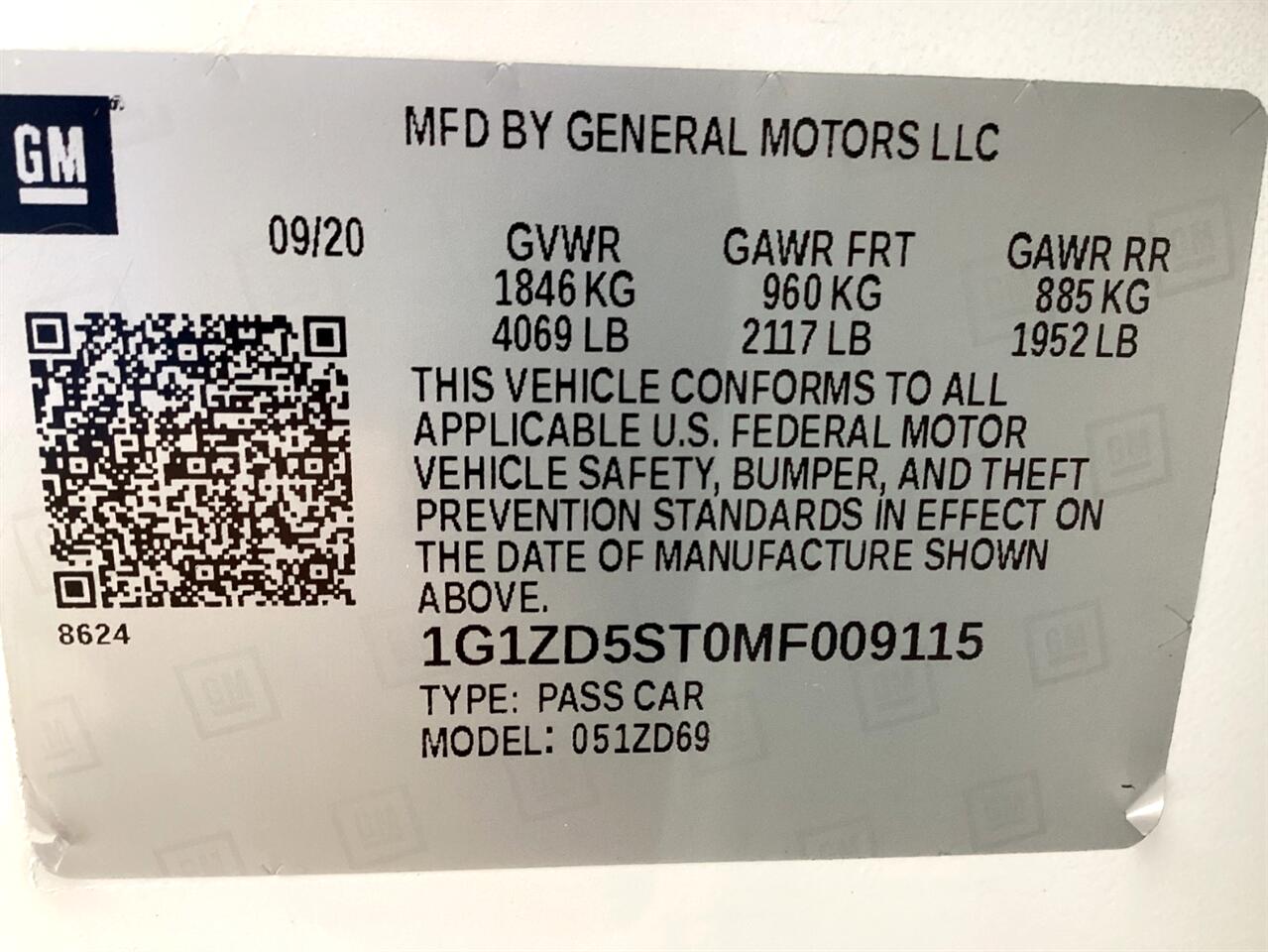 Chevrolet Malibu 4dr Sdn LT 2021