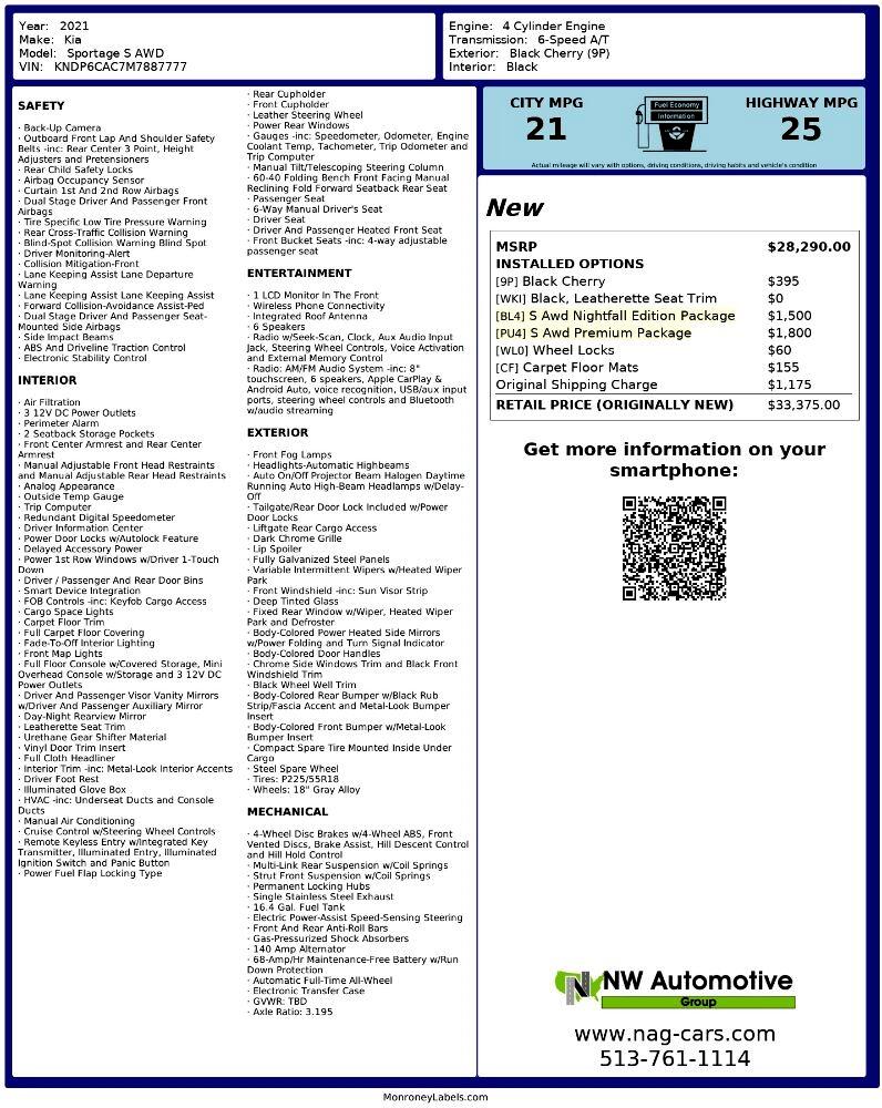 Kia Sportage S AWD 2021