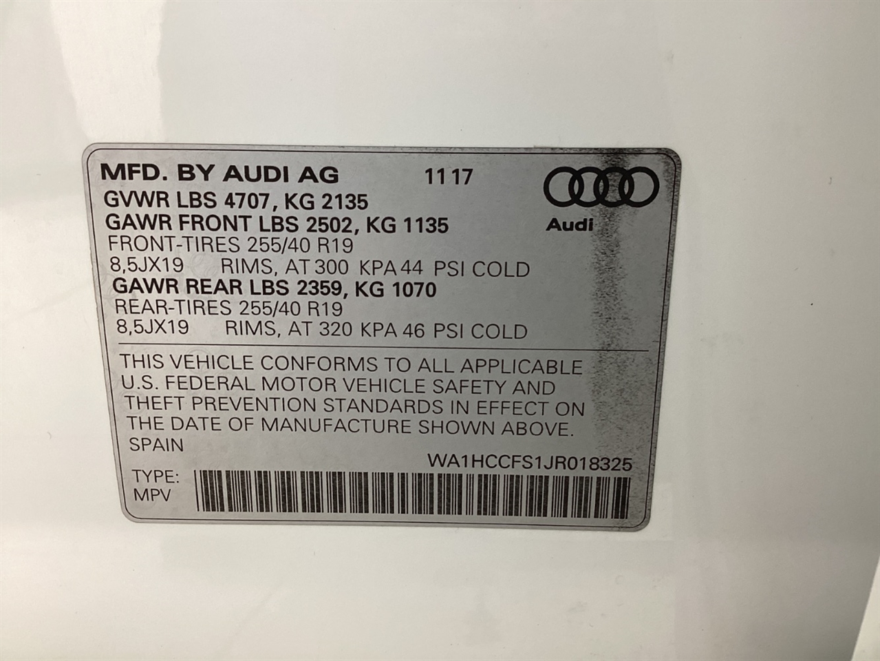 Audi Q3 2.0 TFSI Sport Premium Plus FWD 2018