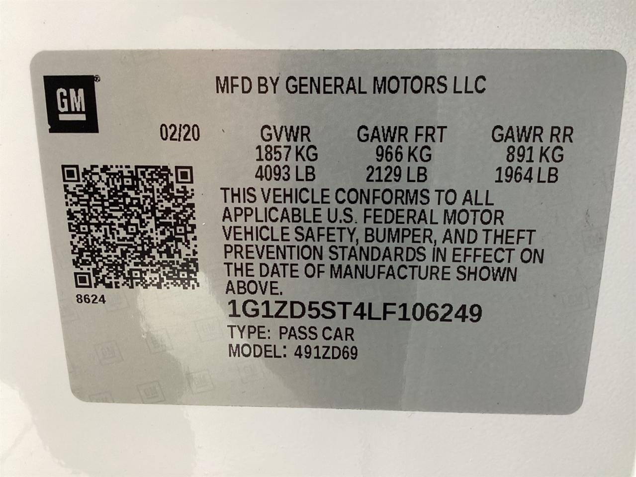 Chevrolet Malibu 4dr Sdn LT 2020