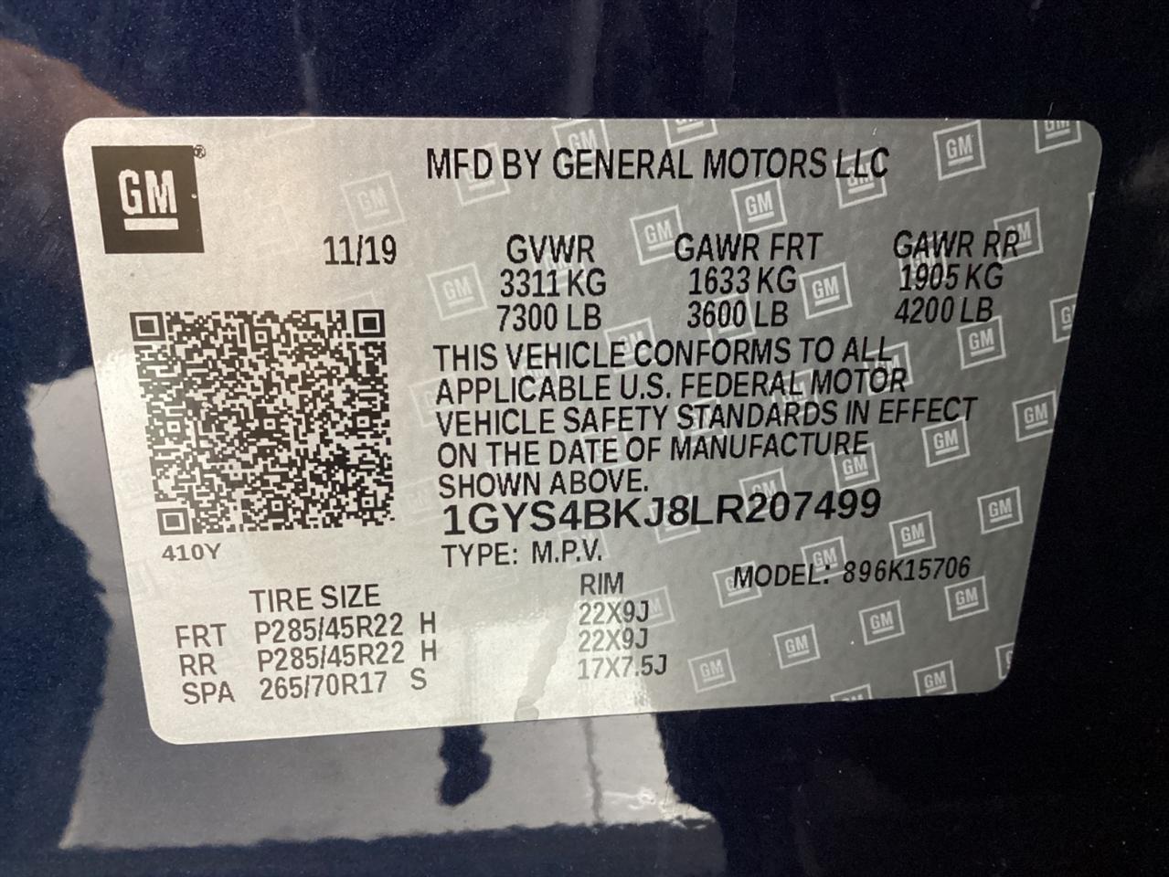 Cadillac Escalade 4WD 4dr Luxury 2020